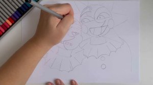 Как нарисовать Аниматроника Солнце и Луна | Рисуем Аниматроников из FNAF (ФНАФ) 9