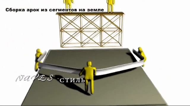 Монтаж ангаров от компании Навес-стиль - обзор 3D