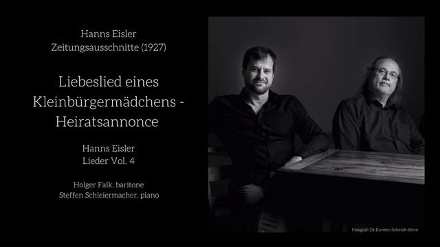 Liebeslied eines Kleinbürgermädchens - Heiratsannonce - Hanns Eisler Vol. 4 - Falk & Schleiermacher смотреть онлайн