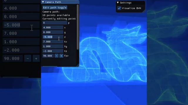 Ray tracer update - Camera path editing смотреть онлайн