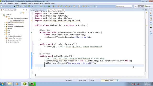 Cara Membuat Tombol Exit ( Exit Button ) di Android смотреть онлайн