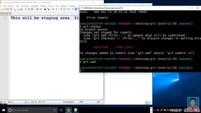 8 undoing change in staging area(part-8) смотреть онлайн