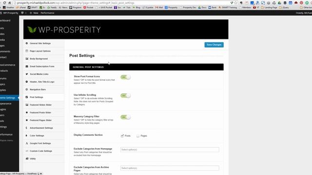WP-Prosperity WordPress Theme - Home Page Layout Options смотреть онлайн