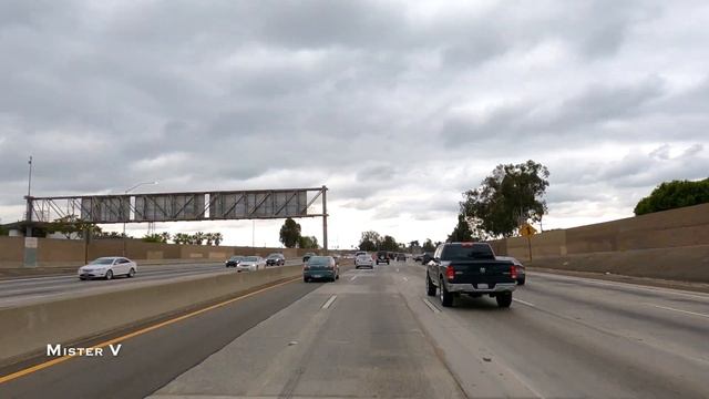 4K Los Angeles California. Granada Hills to Garden Grove смотреть онлайн