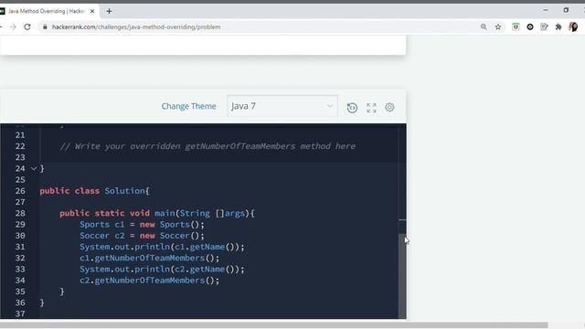 #HackerRank #Java #Code Java Method Overriding HackerRank solution смотреть онлайн