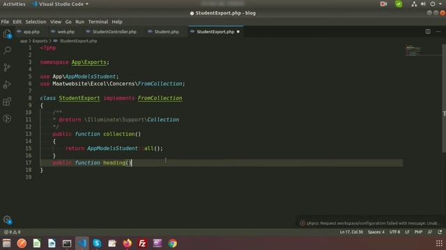How to export data in CSV format | Maatwebsite package | Laravel 8 | Learning Points смотреть онлайн
