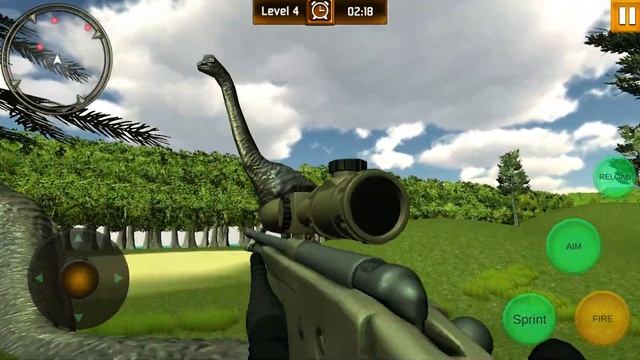 Wild Dinosaur Hunter Shooting Android Gameplay смотреть онлайн
