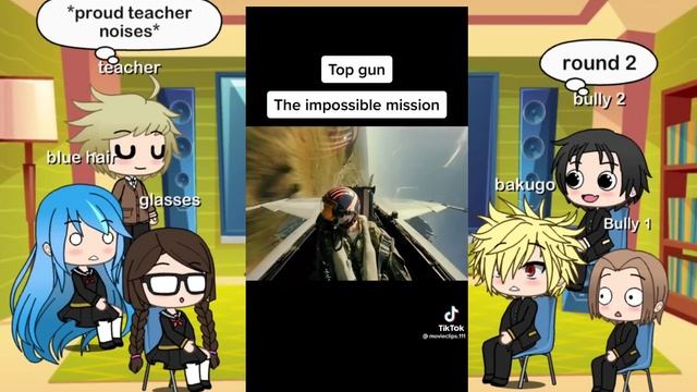 Past classmates react to deku as Maverick Topgun Gacha life смотреть онлайн