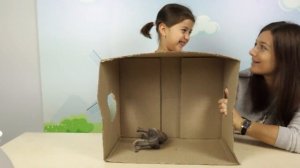 УГАДАЙ ЧТО В КОРОБКЕ ? Эмилюша против Мамы