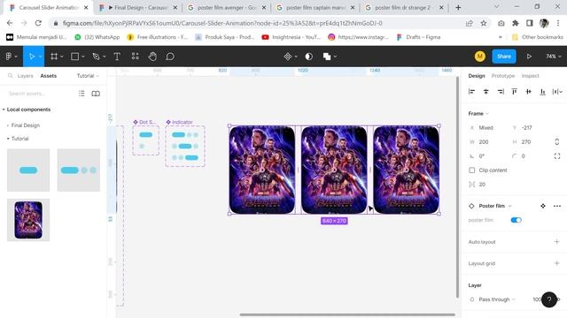 Image Carousel/Slider Animation di Figma ? Interactive Component ? смотреть онлайн
