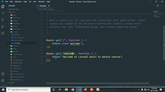 Part 6 Laravel 8 Route Get Method in bangla tutorial __Core 1 смотреть онлайн