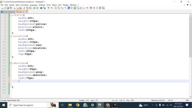 CSS Position Properties | Relative | Absolute | Fixed | Static | Sticky | Class # 10 смотреть онлайн