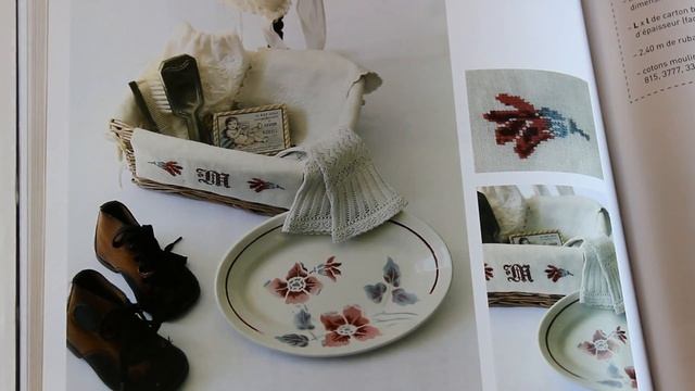 Французская книга вышивки крестом Fleurs de Digoin /Цветы Дигуэна Marion Fregonese Cecile Pecheur смотреть онлайн
