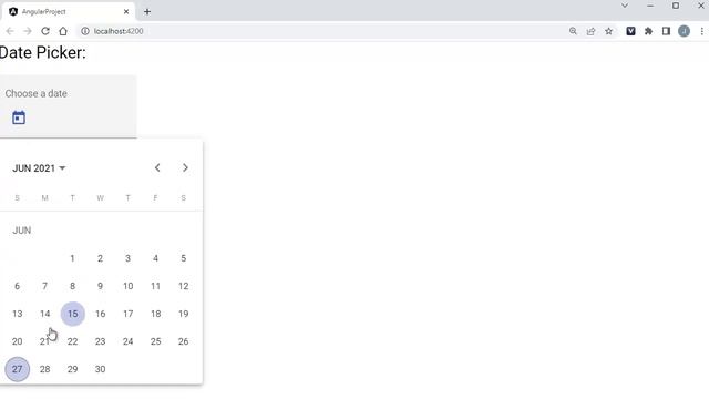 Angular Material - 15 - Set the Date Picker's Default Value смотреть онлайн