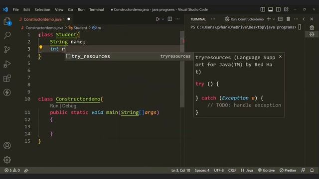 Constructor in java || Default || Parameterized || Java programming. смотреть онлайн