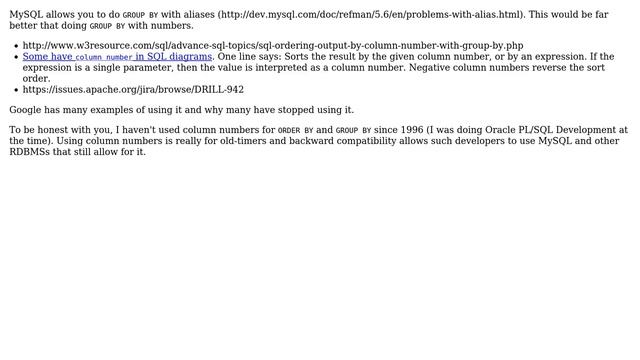 Databases: Why do we use Group by 1 and Group by 1,2,3 in SQL query? (6 Solutions!!) смотреть онлайн