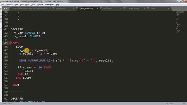 Tutorial 10 : LOOP in Oracle || SIMPLE LOOP Explained смотреть онлайн