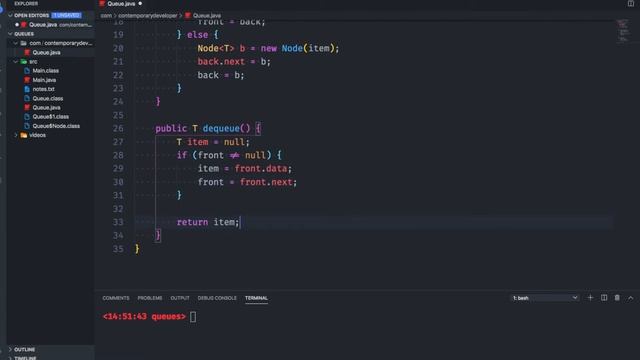 Queue - Data Structures in Java смотреть онлайн