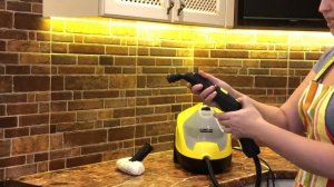 Уборка кухни с пароочистителем! Без бытовой химии