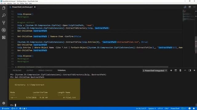 How To Create And Extract A Zip Archive In PowerShell смотреть онлайн