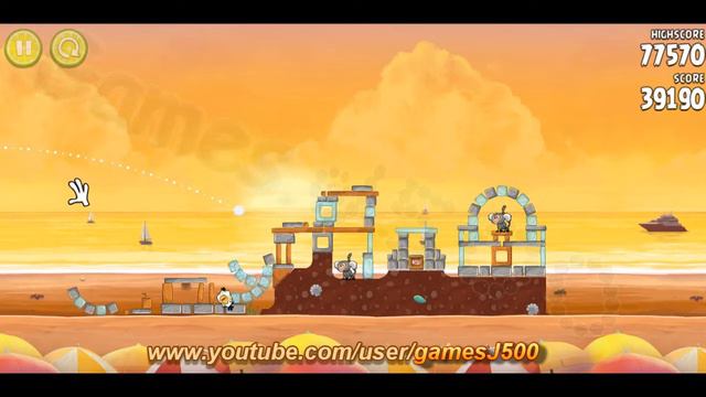 Angry Birds Rio Golden BeachBall 21 Walkthrough 3 Stars Lösung смотреть онлайн