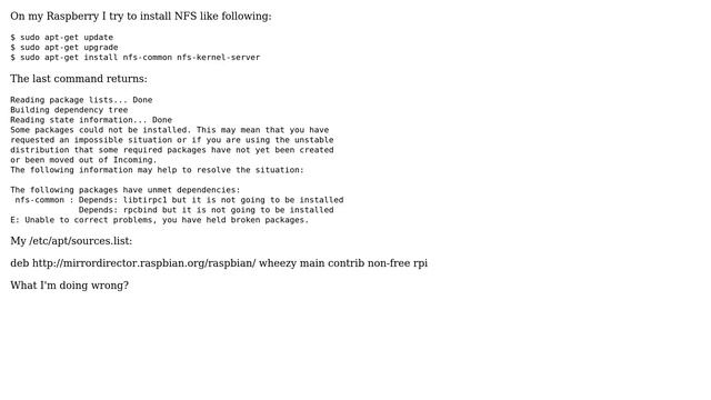 Raspberry Pi: Install NFS server смотреть онлайн