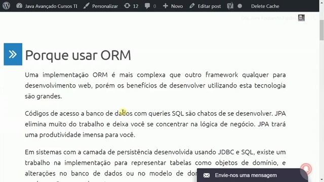 Porque usar ORM como JPA e Hibernate? смотреть онлайн