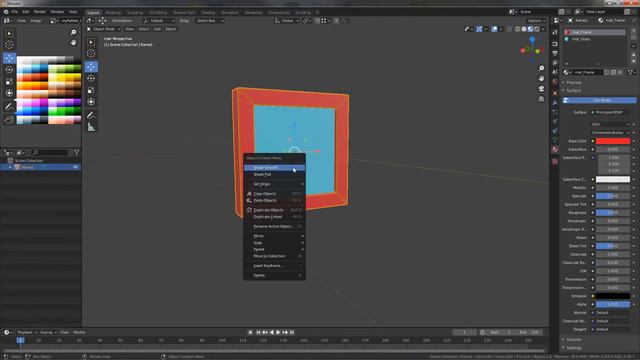 Два разных материала в Блендере на одной модели для Substance Painter. Ответ на вопрос. смотреть онлайн
