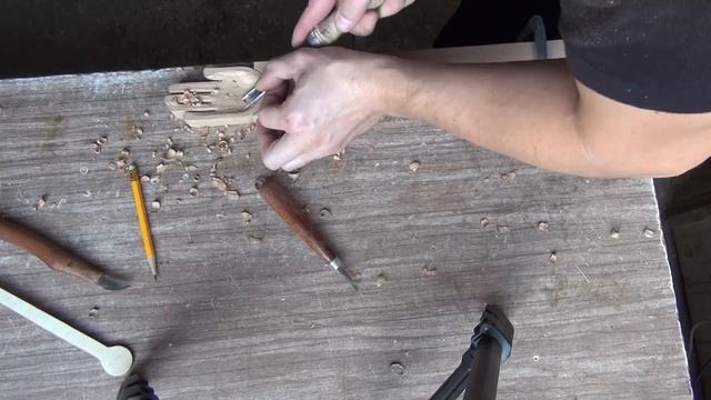 Рука- ложка, изготовление. wooden spoon смотреть онлайн