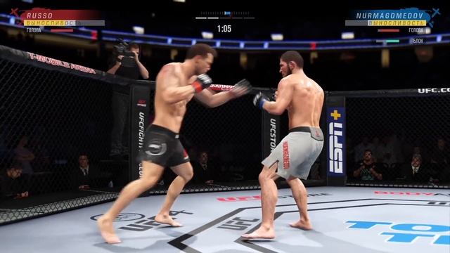 Прохождение UFC 4 Карьера бойца #10 Защита пояса. Соперник Хабиб Нурмагомедов