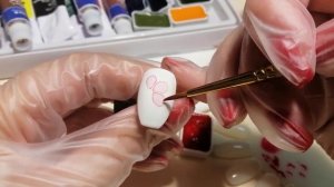 УРОК 1. Акварель на ногтях для новичков. ?