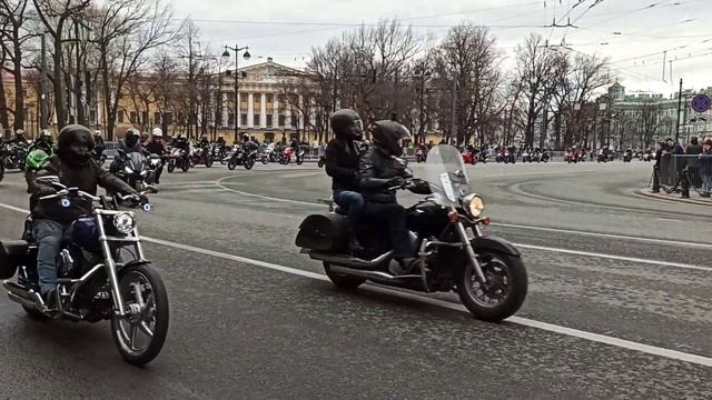 Мото парад в Санкт-Петербурге 24 апреля 2021 - Открытие мотосезона 2021 смотреть онлайн