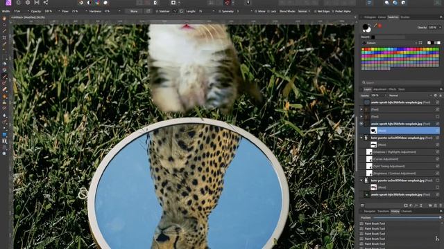 Создание простого коллажа | ускоренное видео | Affinity Photo