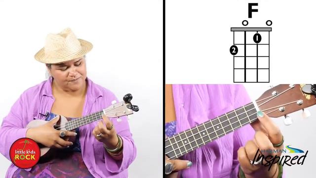 Ukulele Lesson 4: Two Finger F Chord with Paula Fuga смотреть онлайн