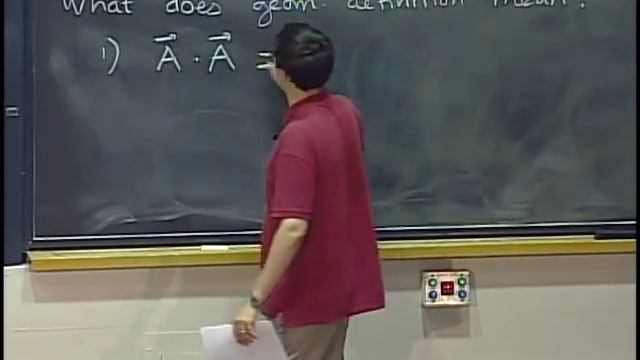 Lec 1: Dot Product | MIT 18.02 Multivariable Calculus, Fall 2007