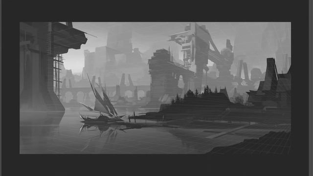 Making of a Black and White Concept Sketch смотреть онлайн