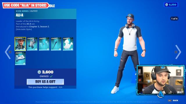 *NEW* Ali-A Icon Skin is HERE! (Fortnite Item Shop UPDATE) смотреть онлайн