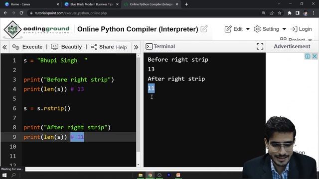 Python strip | Python rstrip | Python lstrip | String Inbuilt Functions #43 смотреть онлайн