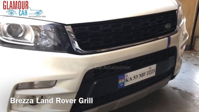 BREZZA | Land Rover Grill | Glamour Car Accessories | Bangalore | 9986031792 смотреть онлайн