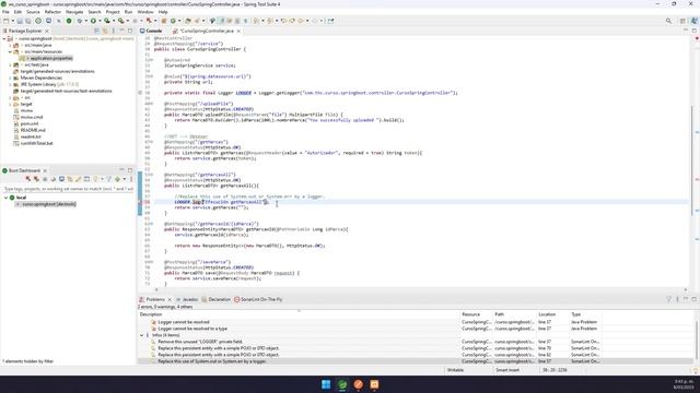 Solución (FIX): Sonar - Java: Replace this use of System.out or System.err by a logger смотреть онлайн