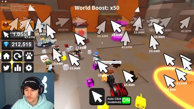 So I Went From NOOB To PRO In Clicker Legacy AND GOT QUADRILLIONS OF CLICKS!! (Roblox) смотреть онлайн