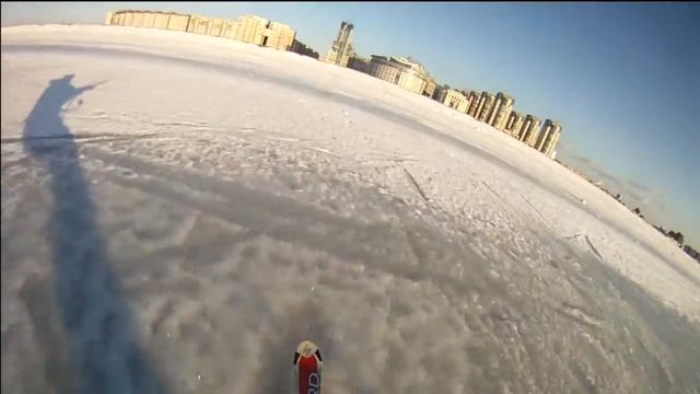 Kite Кайтинг на Финском заливе. смотреть онлайн