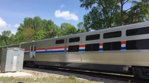 Amtrak train slow motion