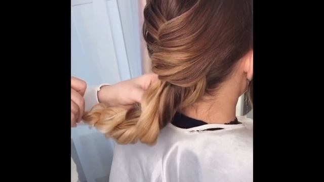 Простая прическа на каждый день | Низкий пучок с плетением | Прямой эфир в INSTAGRAM смотреть онлайн