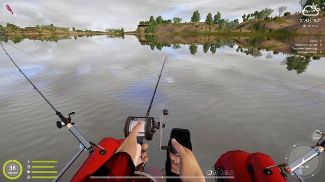 Русская рыбалка 4. Джиг ступенька при сплаве. смотреть онлайн