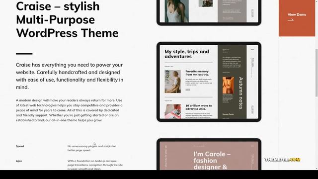 Craise - Multi-Purpose WordPress Portfolio Theme photographer smooth Okazaki смотреть онлайн