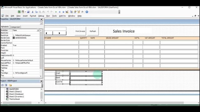 Create Sales Invoice Form Form Design Video#2 Excel VBA смотреть онлайн