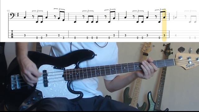 In My Darkest Hour By Megadeth - Bass Cover (tablature & Notation Included)