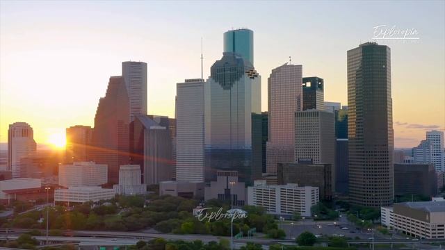 Houston Downtown, Texas, USA ?? In 4K ULTRA HD 60FPS Video By Drone
