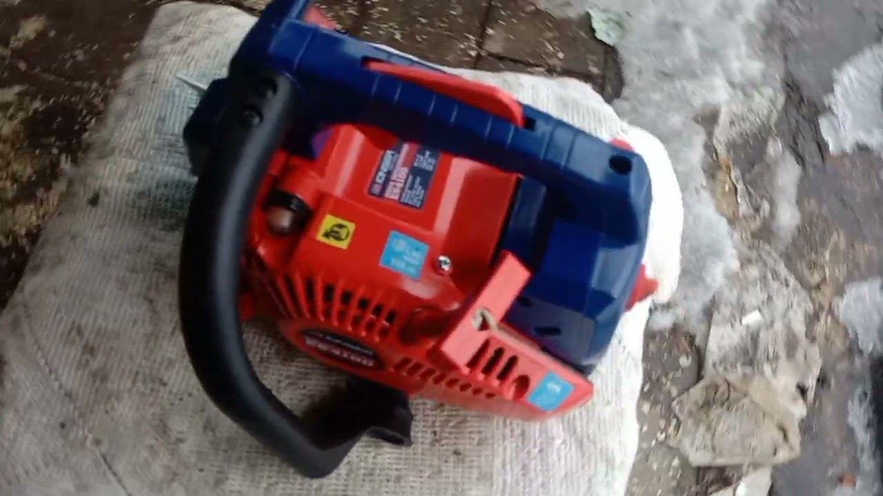 Бензопила JONSER ES-4100 как правильно заводить смотреть онлайн